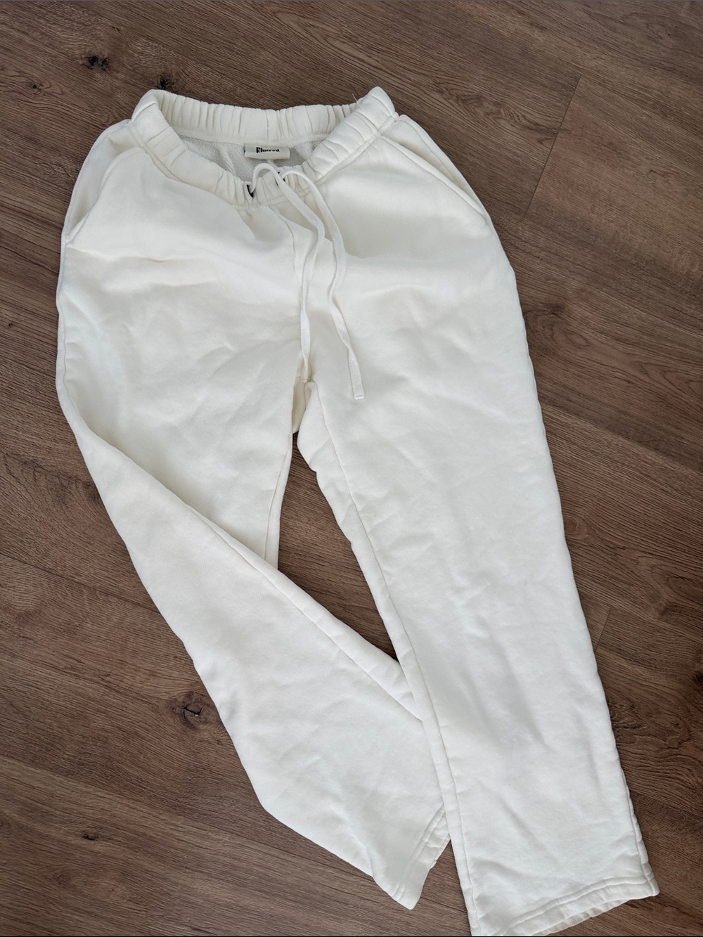 Elwood  White Terry Drawstring Joggers